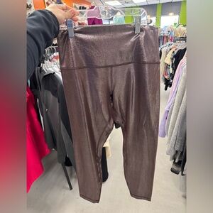 Lululemon Metallic Brown Leggings